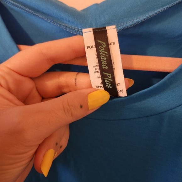 Teal Women's Tunic Top - Picture 4 of 6